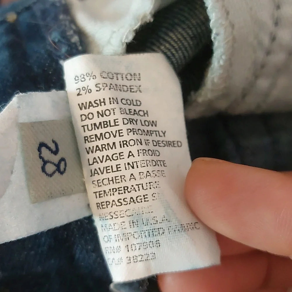 Hudson Jeans Pedal Pusher / Clam Digger Blue Denim Jeans Women's Size 28 - Picture 8 of 9